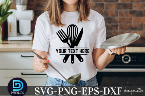 Your Text here, Kitchen Monogram SVG SVG DESIGNISTIC 