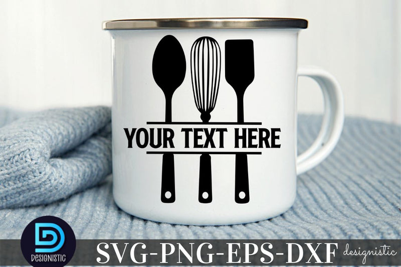 Your Text here, Kitchen Monogram SVG SVG DESIGNISTIC 
