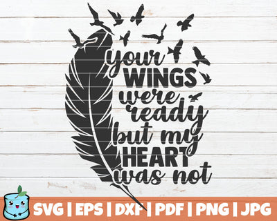 Your Wings My Heart SVG MintyMarshmallows 