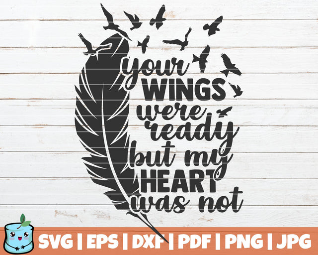 Your Wings My Heart SVG MintyMarshmallows 