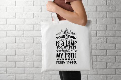 Your word is a lamp for my feet a light on my path psalm 119:105 SVG SVG DESIGNISTIC 