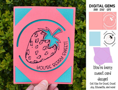 You're berry sweet card design SVG Digital Gems 