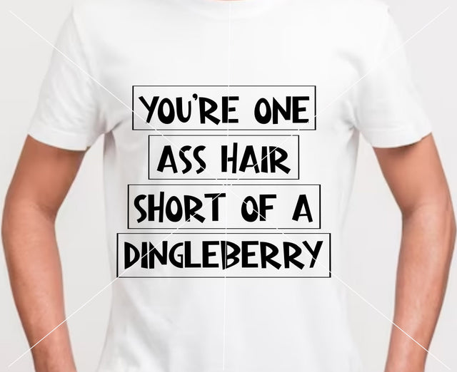 You're one ass hair short of a Dingleberry SVG Calico Creations Svg 