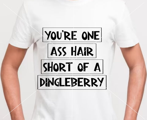 You're one ass hair short of a Dingleberry SVG Calico Creations Svg 