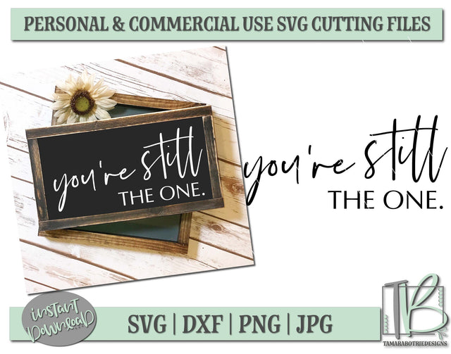 You're Still The One SVG File, Wood Sign Cut File SVG TB Designs 