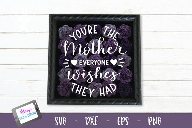You're the mother everyone wishes they had - Mom SVG SVG Stacy's Digital Designs 
