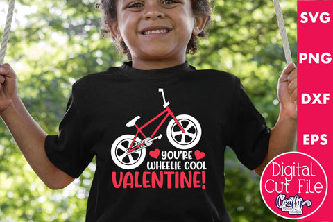 You're Wheelie Cool Svg | Bike Valentine Svg SVG Crafty Mama Studios 