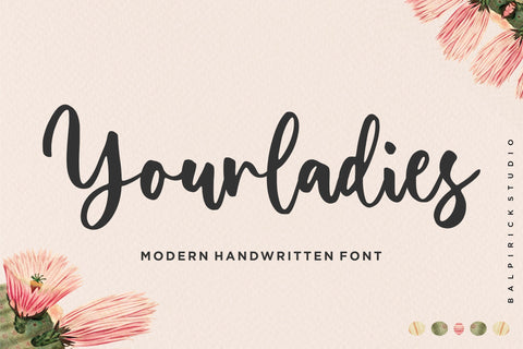Yourladies Modern Handwritten Font Font Balpirick 