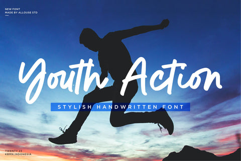 Youth Action Font Allouse.Studio 