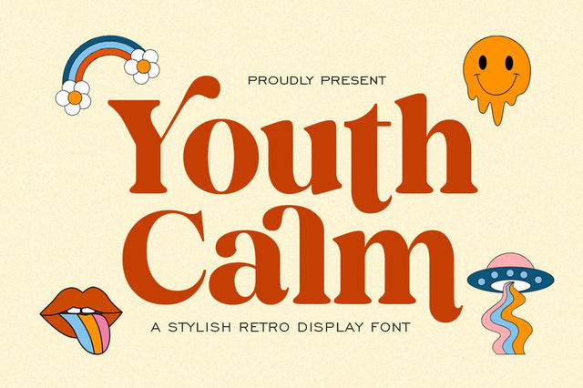 Youth Calm - Display Retro Font Font Illushvara Design 