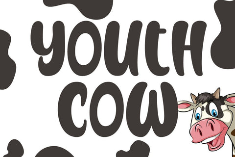 Youth Cow Font Fallen Graphic Studio 