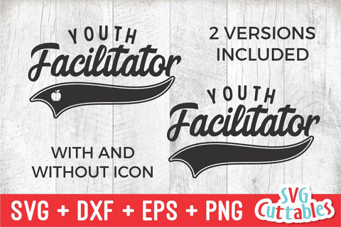 Youth Facilitator svg - Cut File - School Swoosh - svg - dxf - eps - png - Cut File - Silhouette - Cricut - Digital Download SVG Svg Cuttables 