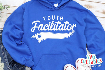 Youth Facilitator svg - Cut File - School Swoosh - svg - dxf - eps - png - Cut File - Silhouette - Cricut - Digital Download SVG Svg Cuttables 
