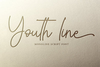 Youth Line Font Sakha Design Studio 