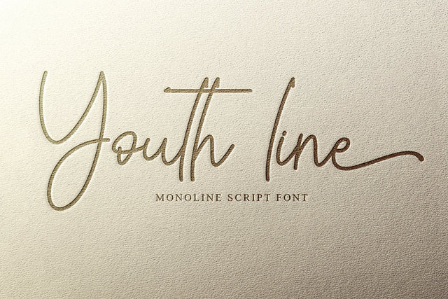 Youth Line Font Sakha Design Studio 