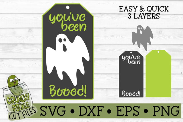 You've Been Booed Tag Halloween SVG File SVG Crunchy Pickle 