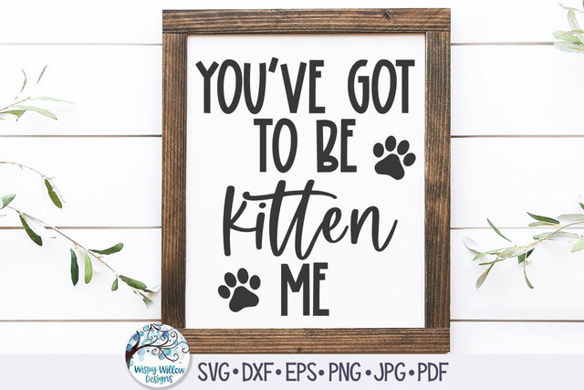You've Got To Be Kitten Me Svg SVG Wispy Willow Designs 