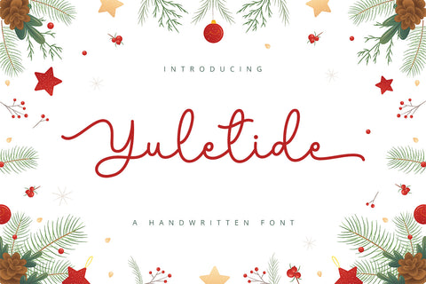 Yuletide - Handwritten Font Font Alpaprana Studio 