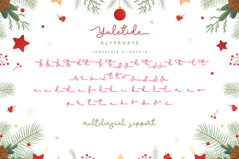 Yuletide - Handwritten Font Font Alpaprana Studio 