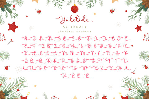 Yuletide - Handwritten Font Font Alpaprana Studio 