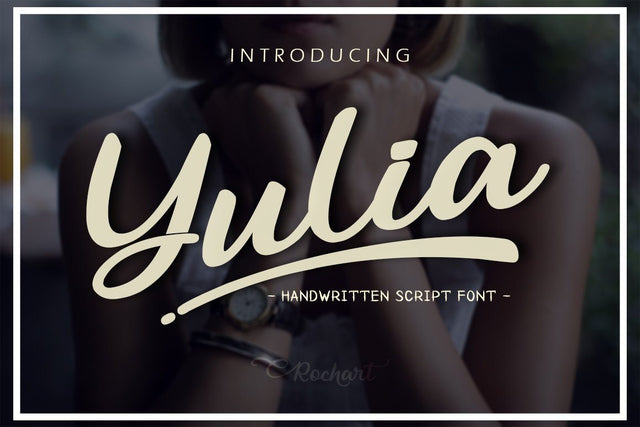 Yulia Script Font Rochart studio 