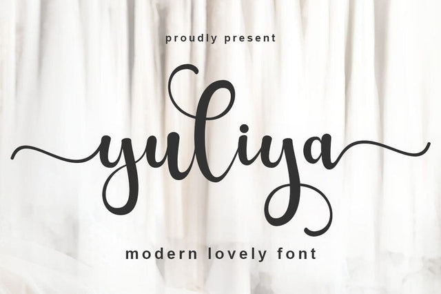 Yuliya Script Font muhammadzeky 