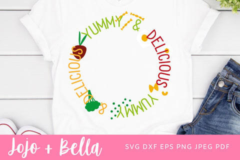 Yummy and delicious SVG, Cut files for Cricut. Clip Art silhouettes (eps, svg, pdf, png, dxf, jpeg), Yummy and delicious SVG, Recipe SVG Jojo&Bella 