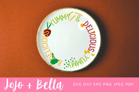 Yummy and delicious SVG, Cut files for Cricut. Clip Art silhouettes (eps, svg, pdf, png, dxf, jpeg), Yummy and delicious SVG, Recipe SVG Jojo&Bella 