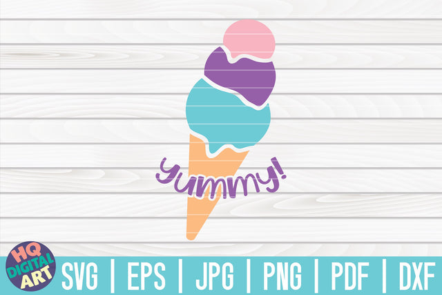 Yummy Ice Cream SVG SVG HQDigitalArt 