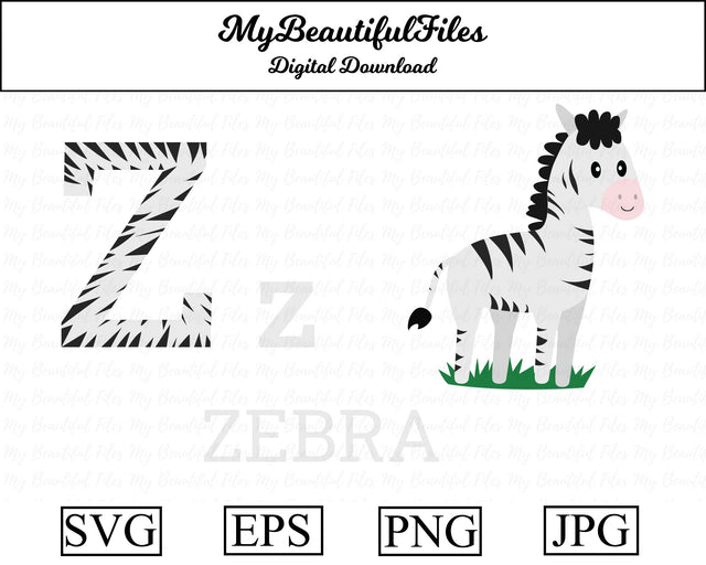 z-zebra SVG MyBeautifulFiles 