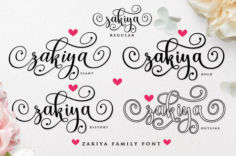 Zakiya Script Font muhammadzeky 