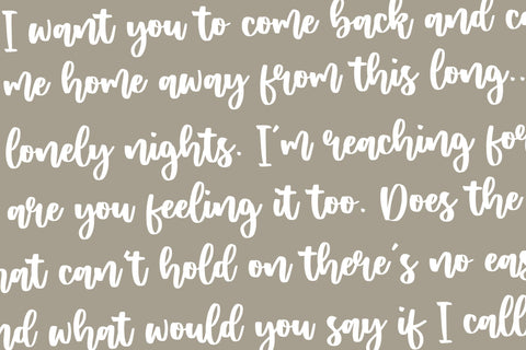 Zambrota Lovely Modern Handwritten Font Font Balpirick 