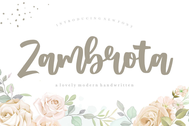 Zambrota Lovely Modern Handwritten Font Font Balpirick 
