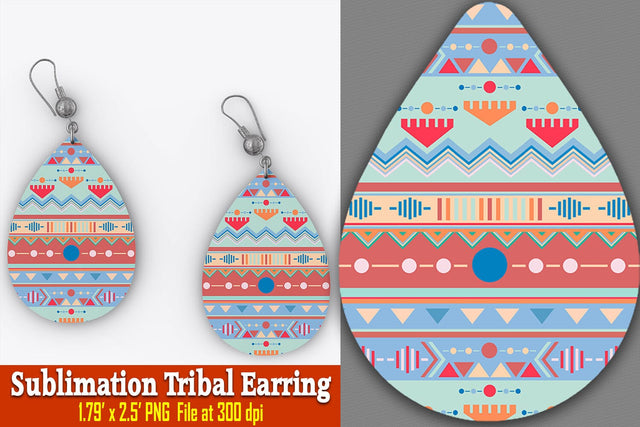 Zara Tribal Earring Sublimation Ethnic Touch 