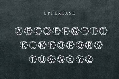 Zaskia Monogram Font LetterdayStudio 