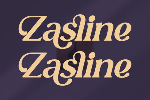 Zasline Typeface Font Storytype Studio 