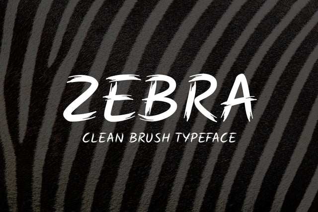 ZEBRA Font zafrans studio 