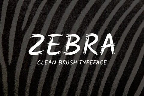 ZEBRA Font zafrans studio 