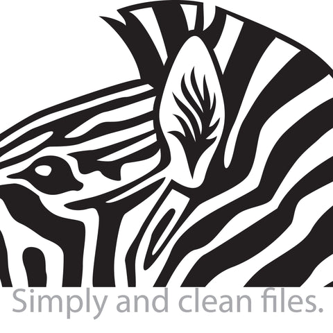 Zebra head SVG TribaliumArtSF 