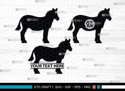 Zebra Monogram, Zebra Silhouette, Zebra SVG, Zebra, Wildlife Svg, Animal Svg, Zoo Svg, SB00333 SVG ETC Craft 