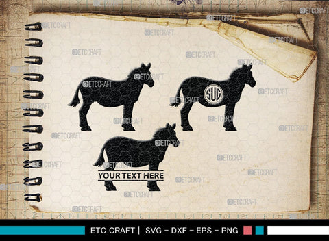 Zebra Monogram, Zebra Silhouette, Zebra SVG, Zebra, Wildlife Svg, Animal Svg, Zoo Svg, SB00333 SVG ETC Craft 