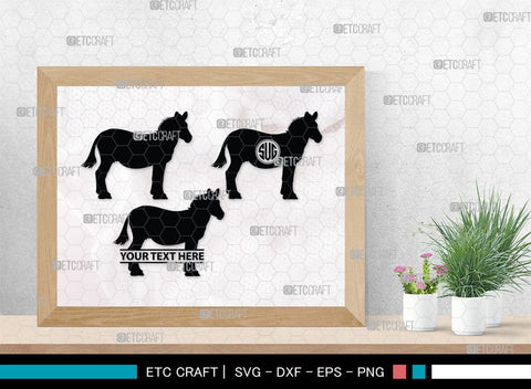 Zebra Monogram, Zebra Silhouette, Zebra SVG, Zebra, Wildlife Svg, Animal Svg, Zoo Svg, SB00333 SVG ETC Craft 