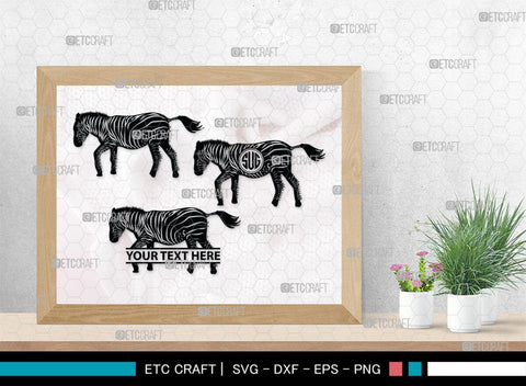 Zebra Monogram, Zebra Silhouette, Zebra SVG, Zebra, Wildlife Svg, Animal Svg, Zoo Svg, SB00333 SVG ETC Craft 