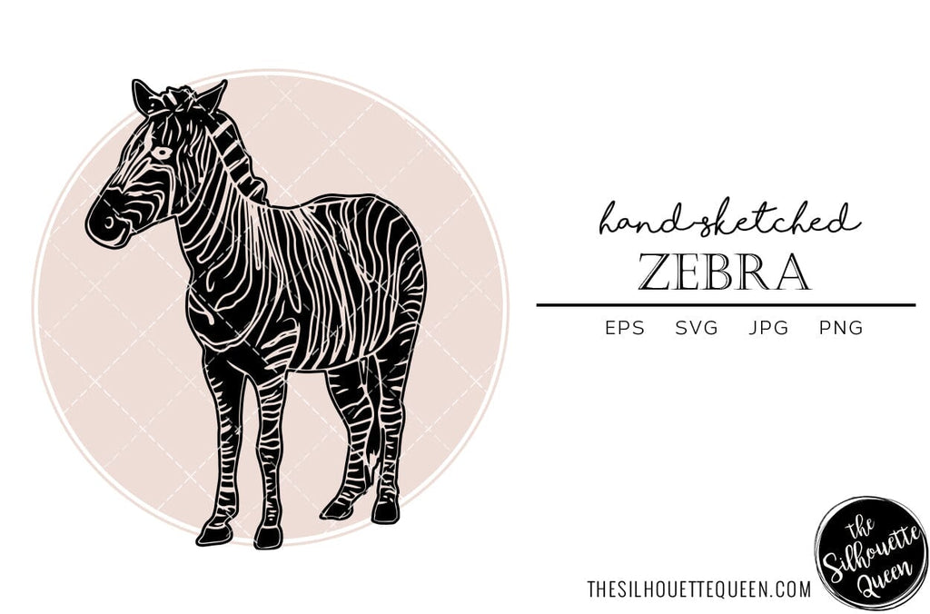 Zebra Sketch Vector - So Fontsy