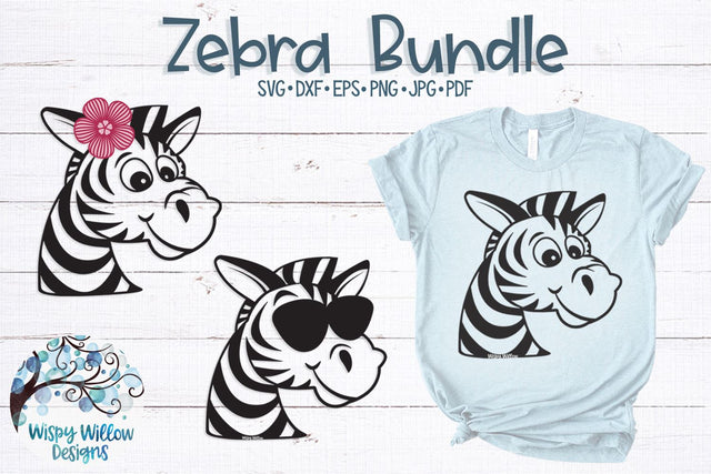 Zebra SVG Bundle SVG Wispy Willow Designs 