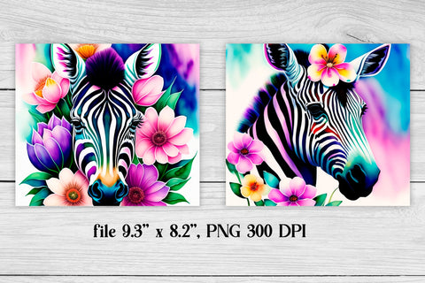 Zebra tumbler bundle | Animals tumbler Sublimation Svetana Studio 