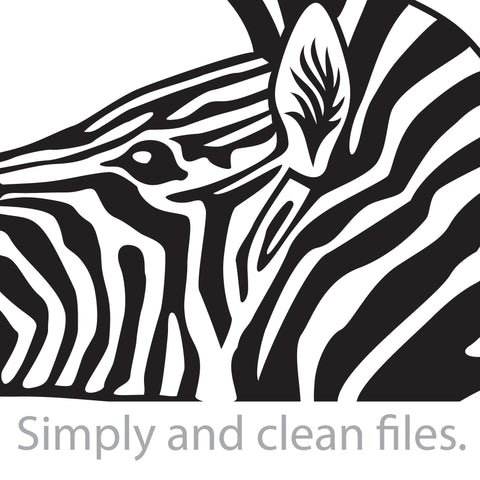 Zebra with flowers SVG TribaliumArtSF 