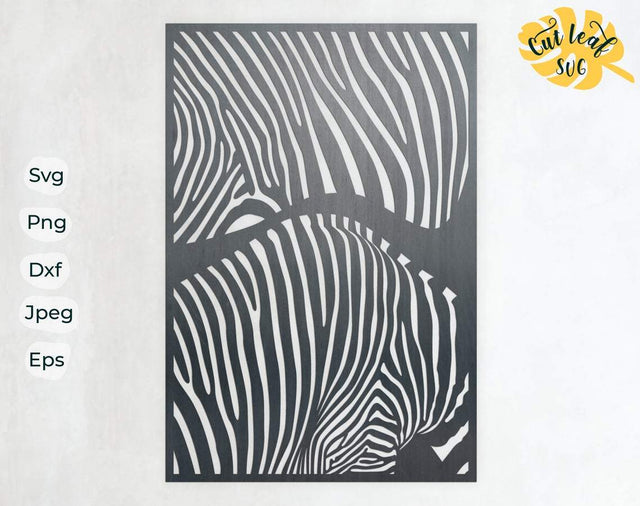Zebras svg, zebra svg, dxf files for plasma, cnc files for wood, exotic svg, zoo svg, safari svg, zebra cut file SVG CutLeafSvg 