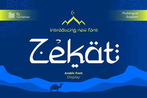 Zekat Font twinletter 