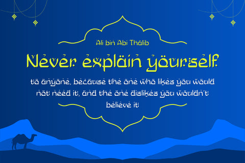 Zekat Font twinletter 